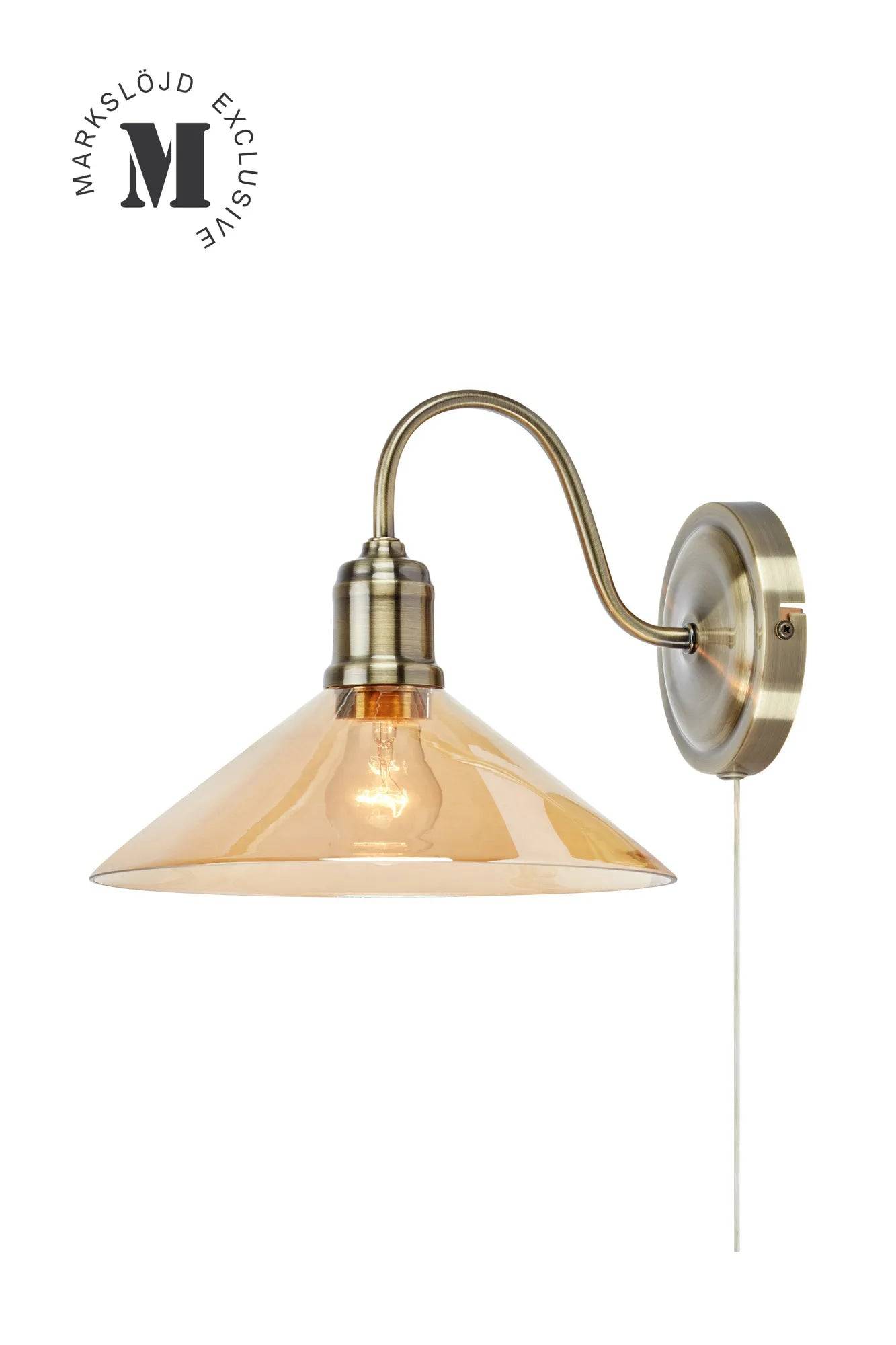Astra Vägglampa Bärnsten