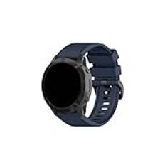 Klockband passar for Garmin Descent Mk2 2S/Fenix ​​6 6S 6X 5X 5 5S/Forerunner 945 935 Sport Silikon Armband med snabbkoppling (Color : Navy blue, Size : 226mm Fenix 5X 3 3HR)