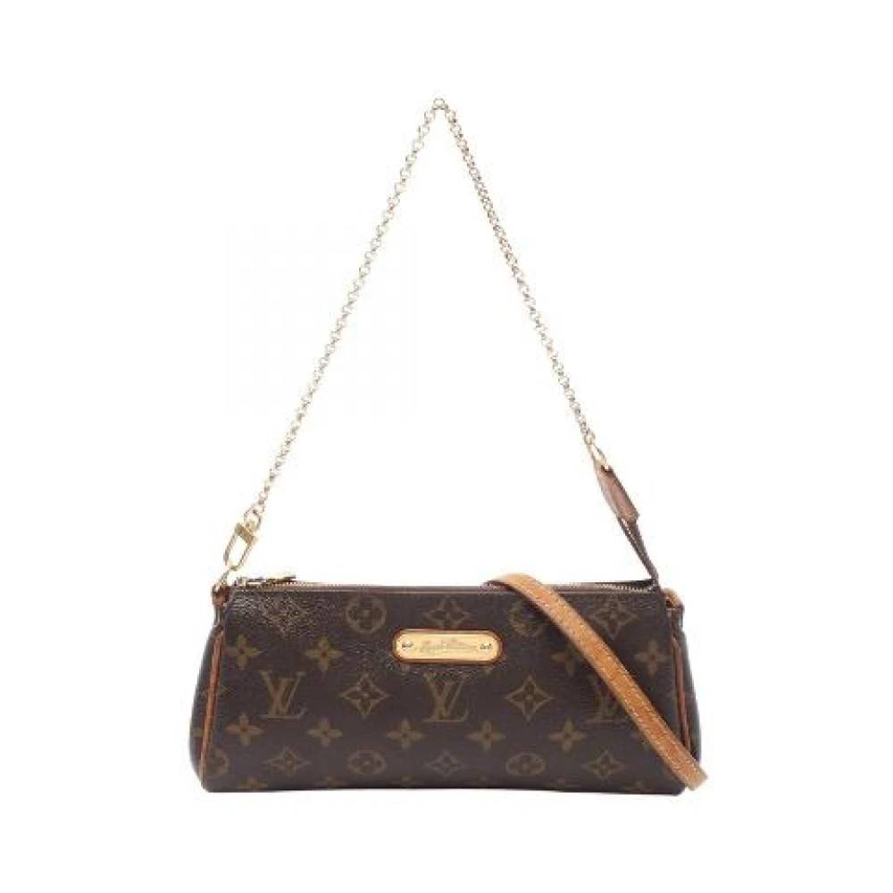 Louis Vuitton Vintage Pre-owned Eva Monogram 2way Skuldertaske - Vintage - Dame - Brun - ONE SIZE - Uld