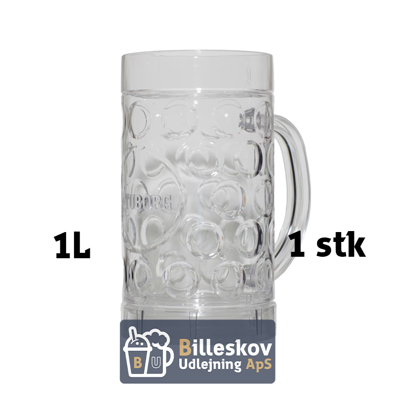 Ølkrus til Oktoberfest - 1 liter - Plast
