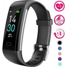 Aktivitetsarmband IP68 Vattentät med Pedometer Hjärtfrekvensmätare - Rosa