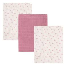 Pippi Muslinfiltar - Nr - 3-pack - 65x65 cm - Mauve Orchid - Pippi Baby - One Size - Muslinfilt