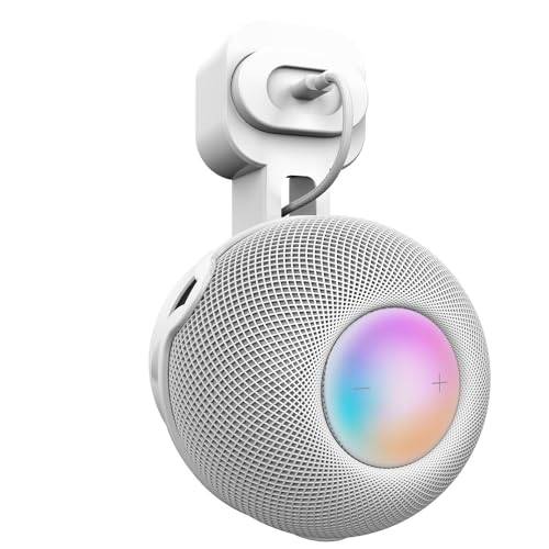Tyeyober Vägghållare för Homepod Mini, stabilt högtalarväggfäste för Homepod Mini, utrymmesbesparande, utmärkt kabelhantering utan kabeltrassel