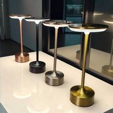 1 st. modern dekorativ stämningslampa, trådlös USB-laddningsbar, bärbar LED-skrivbordslampa, UFO-lampa, 3-färgs dimbar touchbrytare, metallmaterial, r - Multifärgad (UFO Lampa Champagne Guld,UFO Lampa Svart,UFO-lampa roséguld,UFO-lampa Silver)