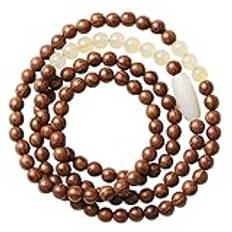 Meditationspärlor,buddhistiskt armband,108 Bead Sandelträ 6Mm Armband - Yoga Meditation Beads - Buddha Prayer Beads Armband Rosenkrans (Storlek: Omkrets 5,1 till 5,5 tum) (Size : Circumference 6.3 to