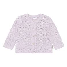 Hust and Claire Cardigan - Stickad - Mål - Lavender - Hust and Claire - 8 år (128) - Cardigan