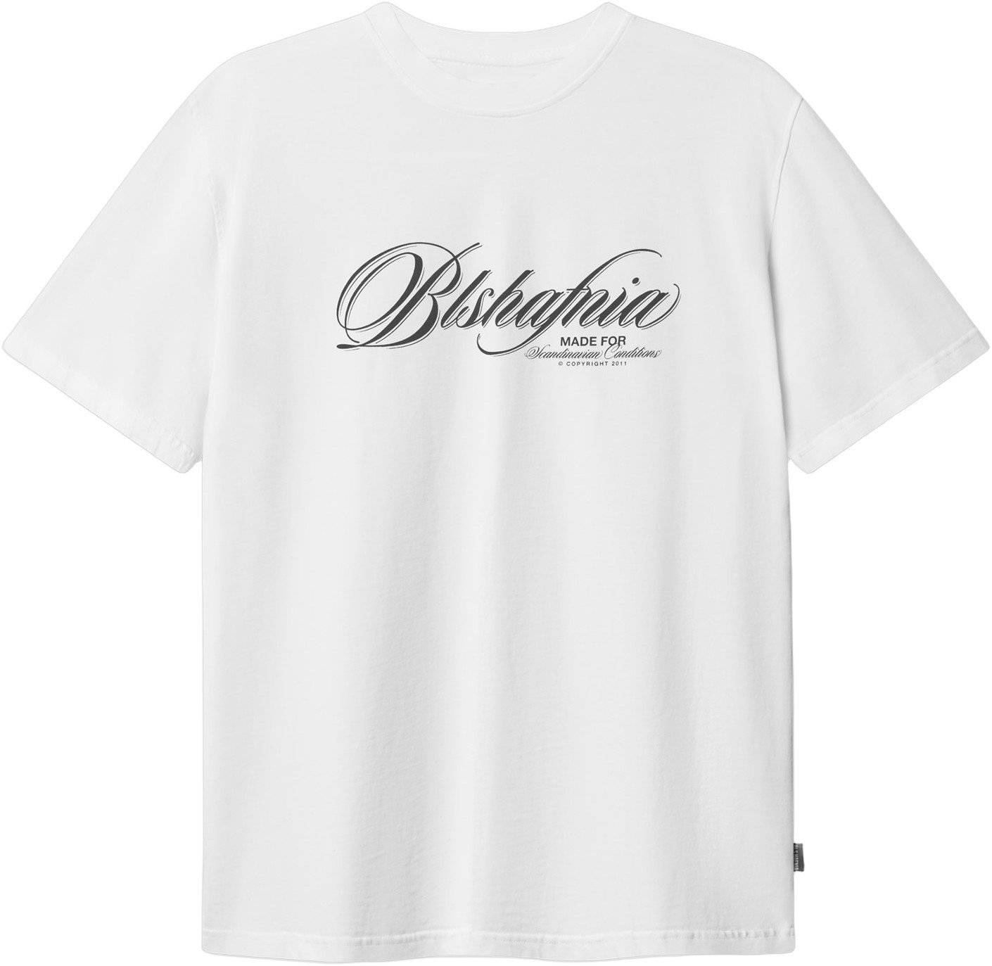 BLS Hafnia Florentina Tshirt Mand White Kortærmede T-shirts Str Small - Bomuld hos Magasin