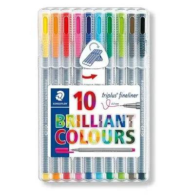 STAEDTLER Triplus fineliner 334 Tusch, 10 st