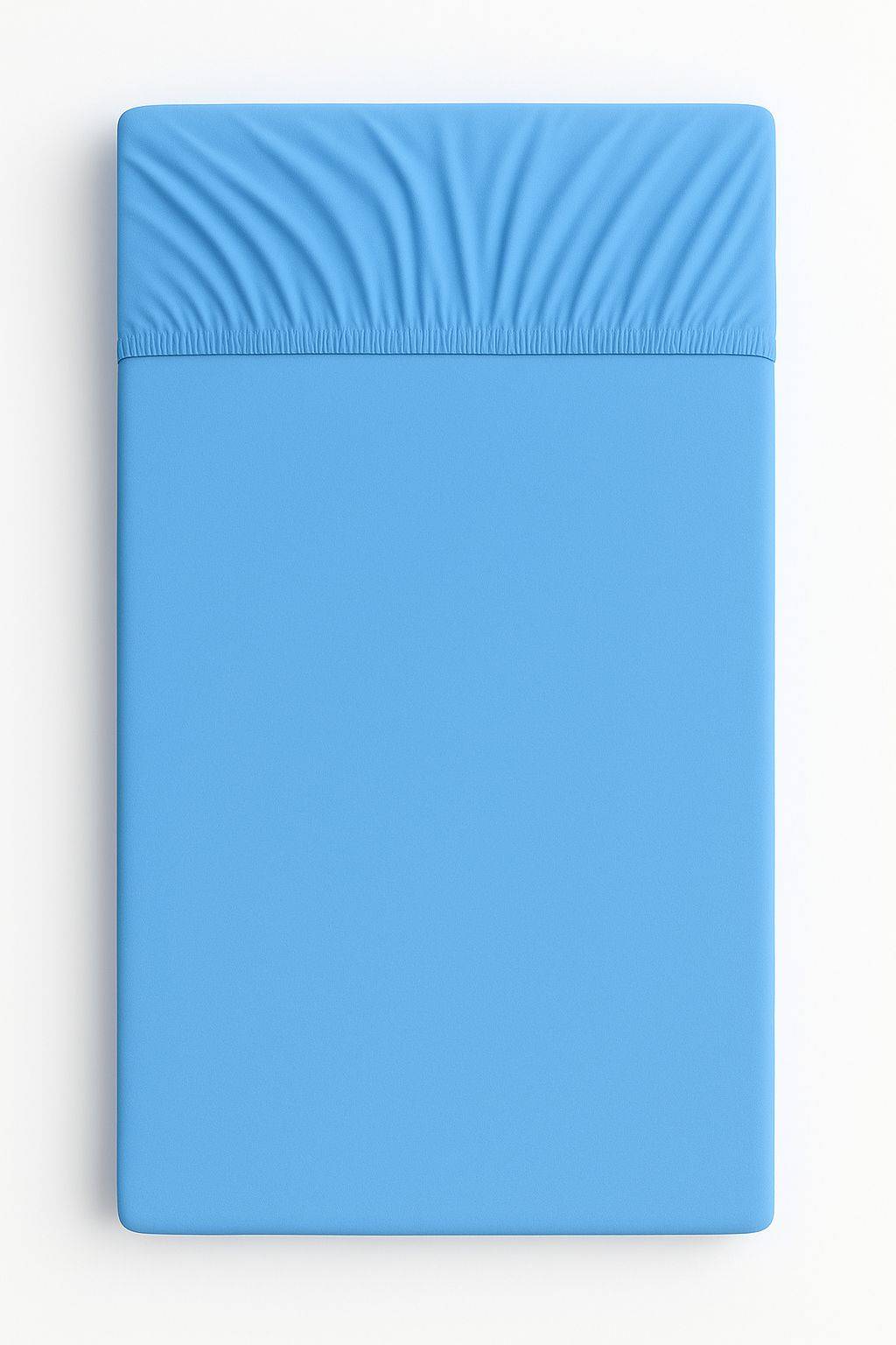 Jersey cotton fitted sheet for a crib 140x70cm - blue