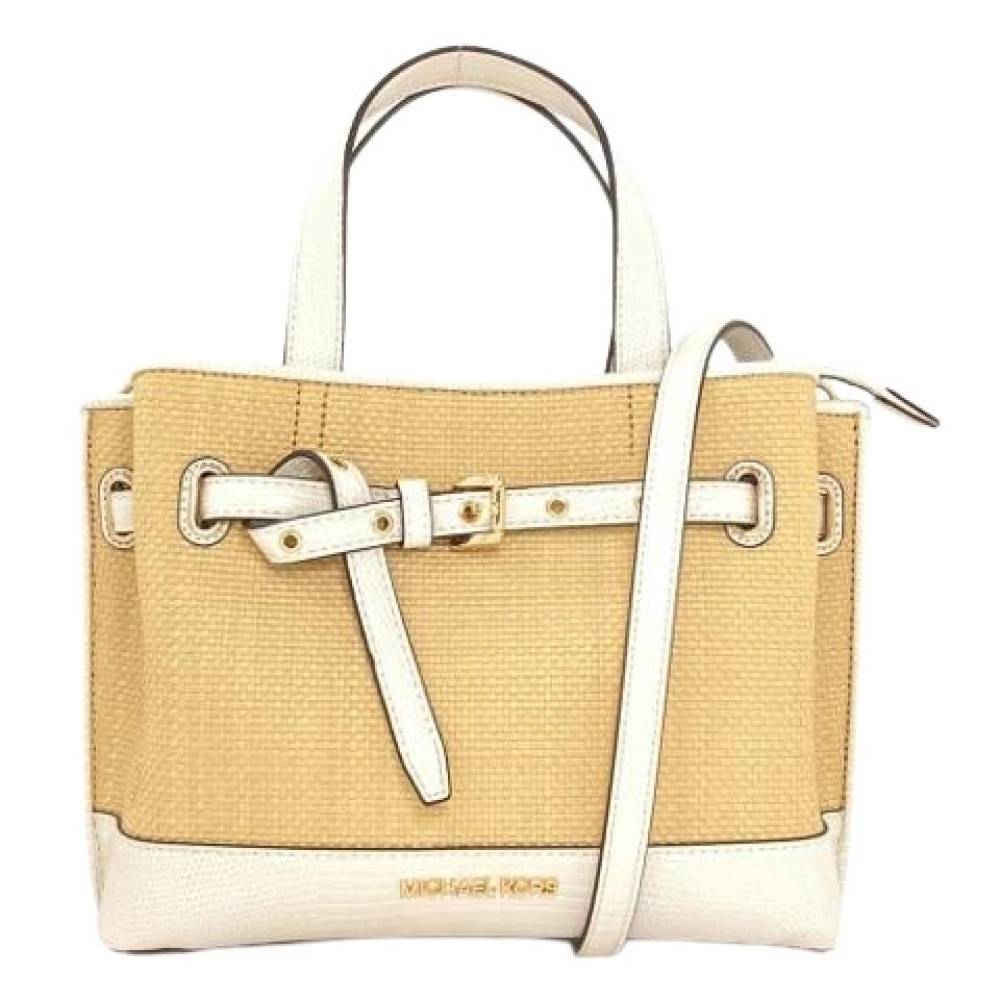 Michael Kors Pre-owned Pre-owned Handbag - Vintage - Dame - Beige - ONE SIZE - Læder