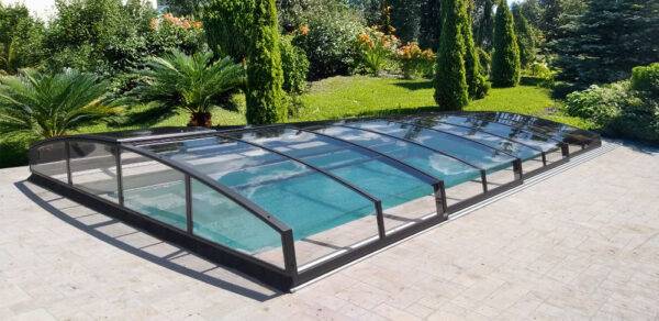 Pooltag; OASE Imperial Plus til 3x6 m. (u/kantflise) m. sidedør - PoolOasen.