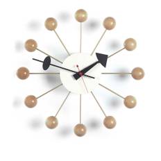 Vitra - Ball Clock, Natural - Ure - George Nelson - Brun