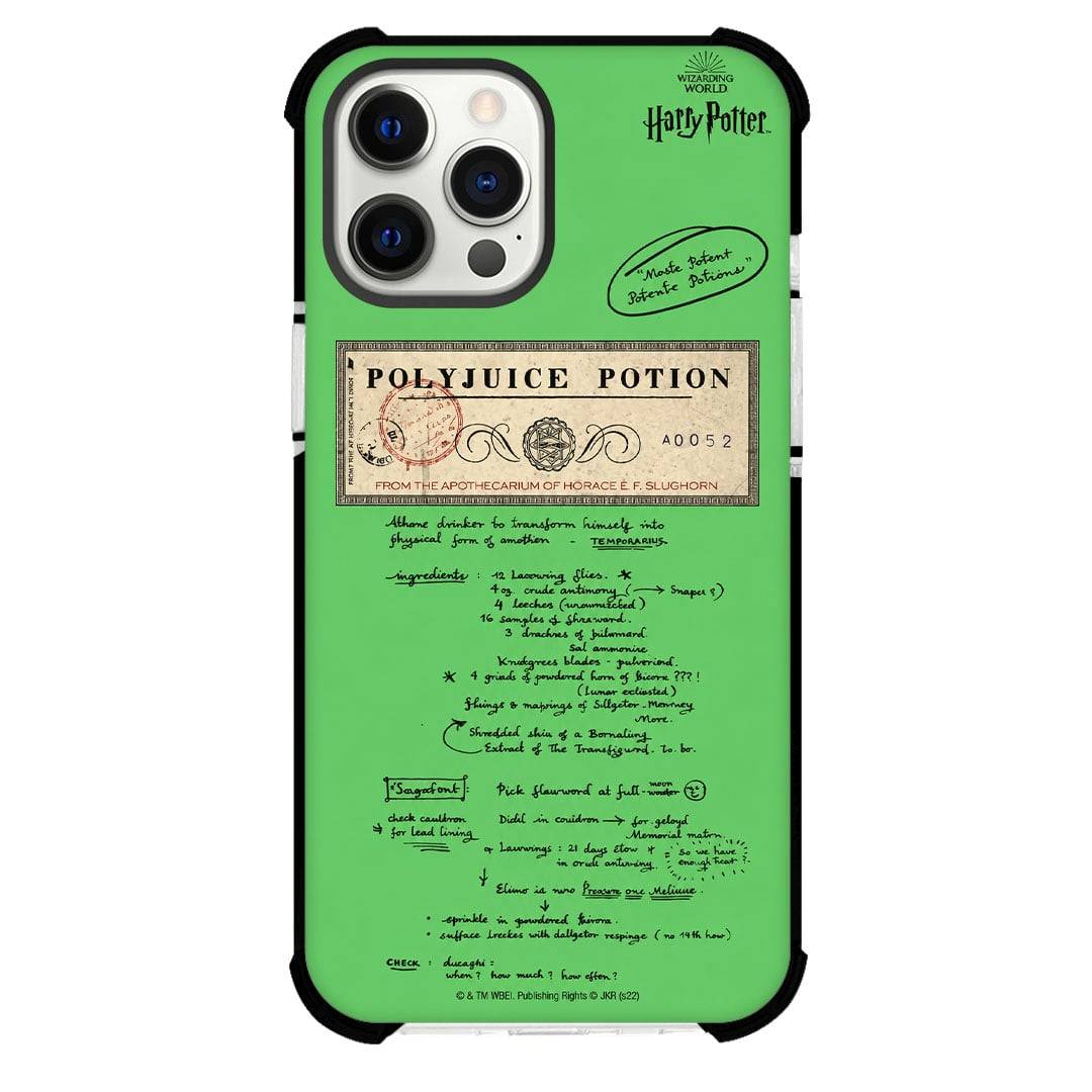 Harry Potter Phone Case For iPhone Samsung Galaxy Pixel OnePlus Vivo Xiaomi Asus Sony Motorola Nokia - Harry Potter Polyjuice Potion Notes On Green Background.