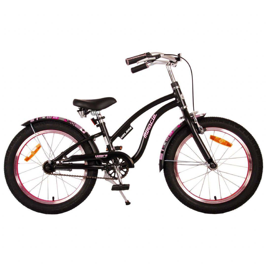 Miracle Cruiser 18 tommer mat Sort Børnecykel 218873