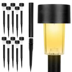 Trädgårdslampa solcell 10-pack med varmvitt ljus