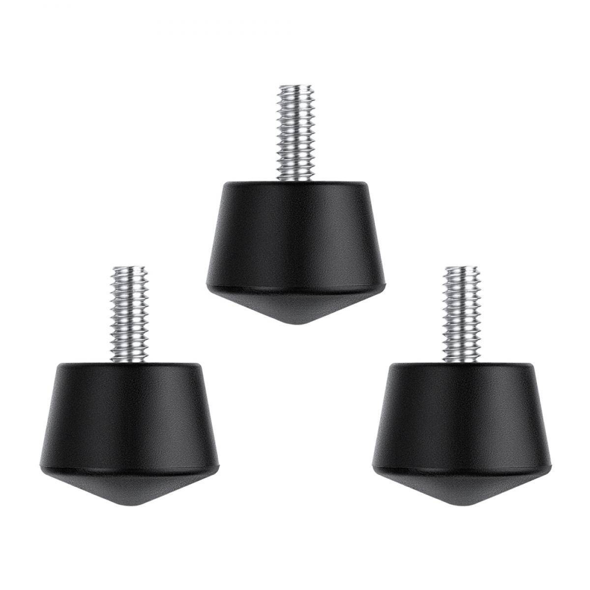 KENTFAITH K&F Concept Universal Anti-Slip Rubber Tripod Foot Spikes Compatible with 1/4 inch Thread Tripod Monopod Legs Feet Replacement Parts (3 PCS)