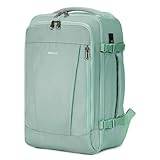 ECOHUB Handbagage Ryggsäck 40x20x25 Ryanair Under Säte Kabinväska Väska Dam Flygplan miljövänlig Väska för Bagage Väska Resväska Flyg Ryggsäck Carry On 20L,Lichtgroen