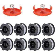 8 Pack Bobine Fil Coupe Bordure Compatible avec Black et Decker Coupe Bordures, A6481 A6485 1.65mm et 9.144m Longueur Bobine de Fil