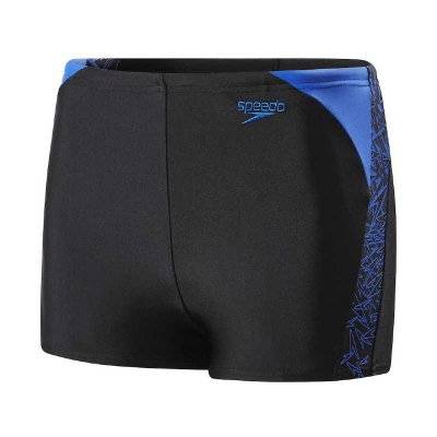 Badbyxor barn Boom boxer svart/blå - Speedo (Storlek: 128 cl)