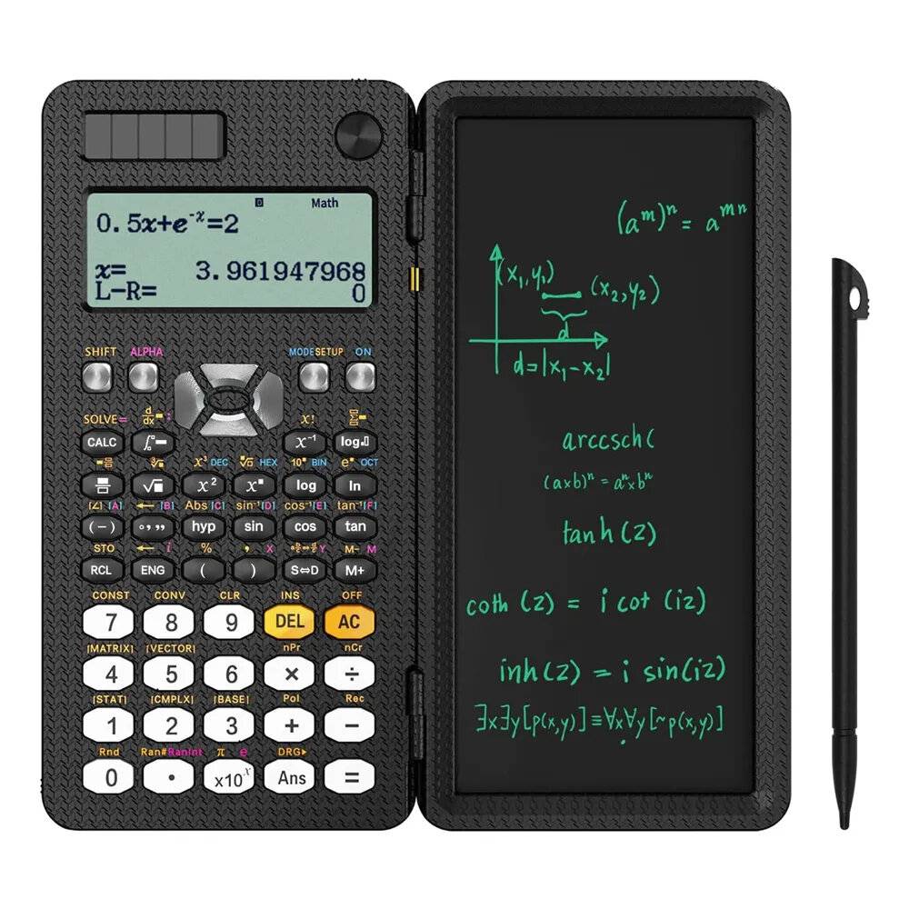NEWYES 991ES 6,5 tum Vetenskaplig Kalkylator med LCD-skärmsplatta och 417 Funktioner Solenergi vetenskapliga kalkylatore