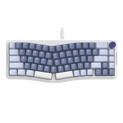 ATTACK SHARK AKS068 Alice trådbundet mekaniskt speltangentbord, Apex Pro Mini 60 % Gasket Gaming Keyboard med Knopp, Programmerbar Via, Hot Swappable Linear Switch NKRO, för PC/Mac/QWERTY