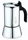 Bialetti 1685 Venus Induktion Kaffemaskin, 10 Koppar, Silver