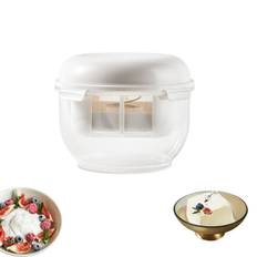 Kumomi Drained Yogurt Maker Large Capacity Greek Yogurt Maker Drained Yogurt Container Cheese Whey Separator Thick Greek Yogurt Homemade Fine Mesh vit