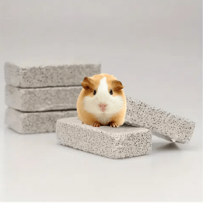 5pcs Chew Stones, Natural Mineral Teeth Grinding Stones, Suitable For Hamsters, , Guinea Pigs, And Rabbits
