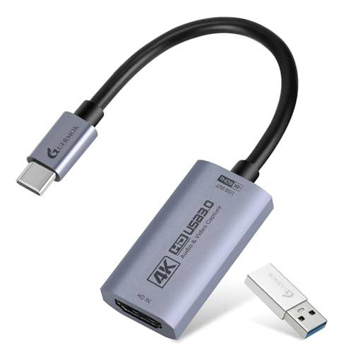 Guermok, HDMI-inspelningskort, 4K60FPS / 2K120FPS, USB3.0, USB-C, streaming