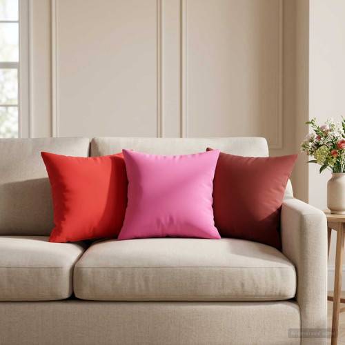 Kudde med kudde HEERLEN 2 st Rosa Polyester