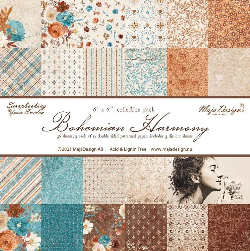 Maja Design Bohemian Harmony - 6"x6" Paper Pad (36 sheets)