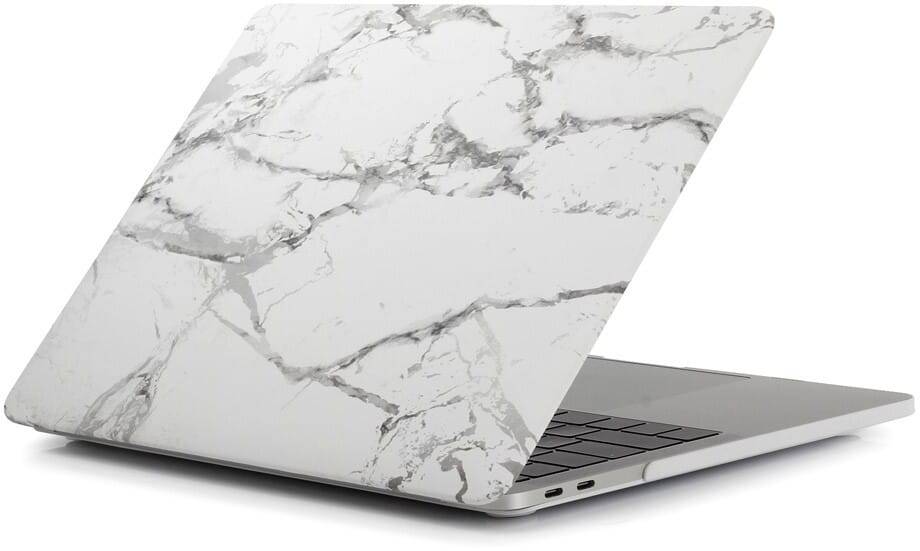 Trolsk Cover Marmor (MacBook Air 13 (2018/2020)) - Hvid/Grå.