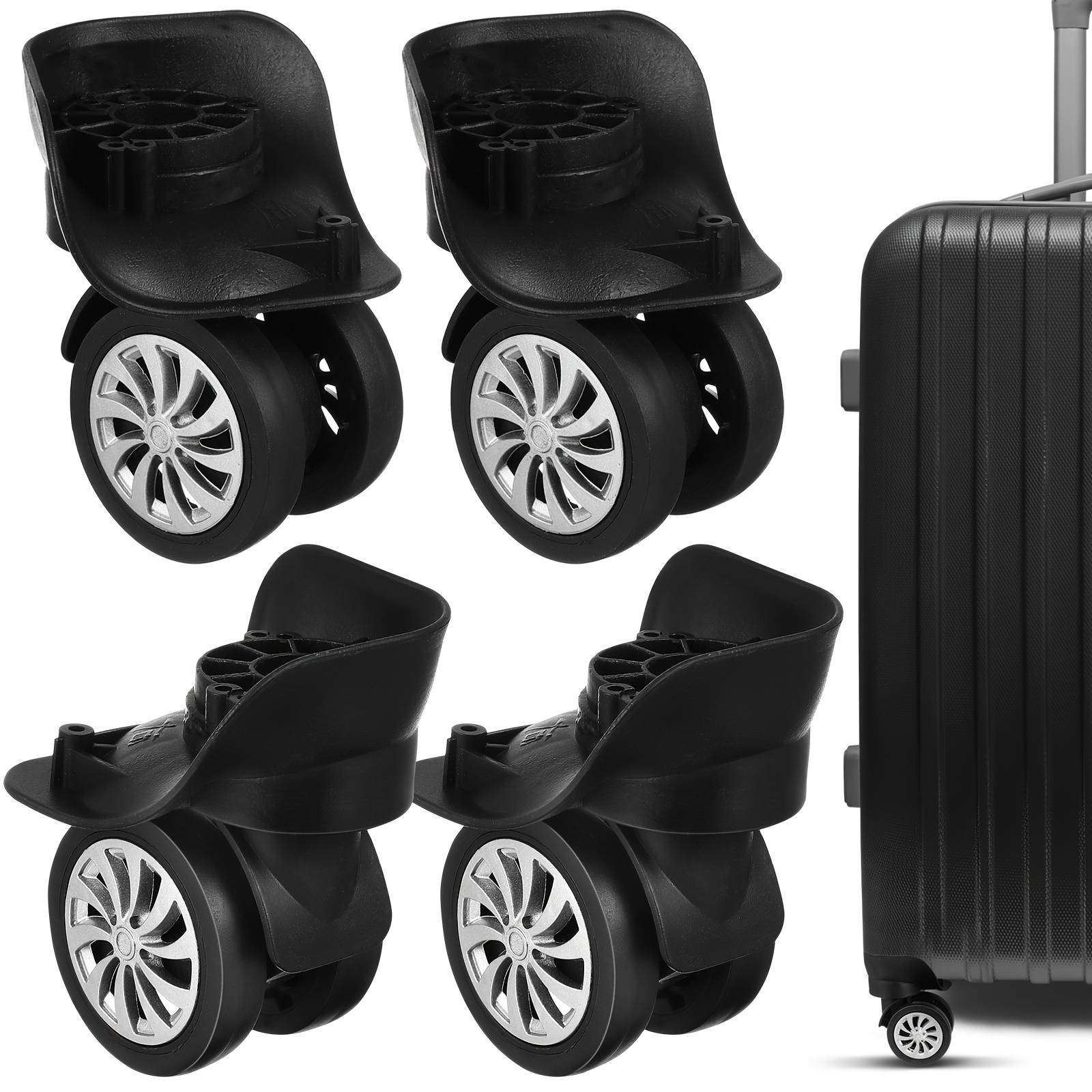 Travel Suitcase Trolley Wheel Additions (4pcs Set)