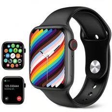Smarta klockor för kvinnor, Fitness Tracker Smartwatch för Android-telefoner/iPhone-kompatibel, 2,06" TFT-skärmklocka med blodtrycksmätare, samtal och (En-Storlek)