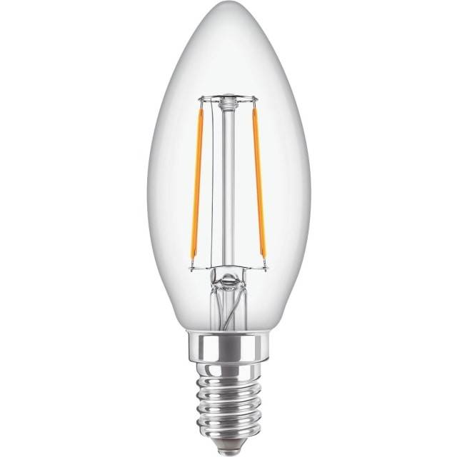 Philips Corepro ledkerte 2-25w e14 827 b35 klar.