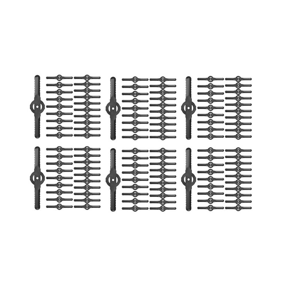 120Pcs Plastic Grass Trimmer Blades Lawn Mower Blade Cordless Trimmer Garden Tool Lawn Mower Trimmer Accessories