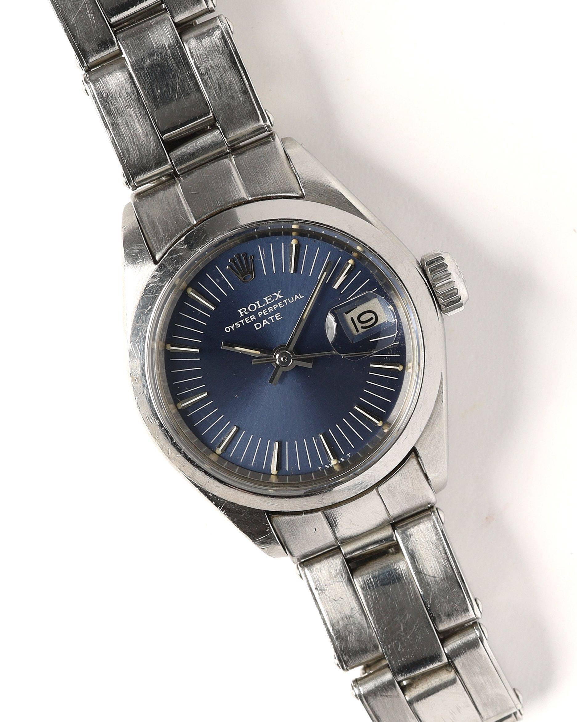 Rolex Lady-Oyster Perpetual Date 26mm 1973 Watch - Multicolour (One Size)
