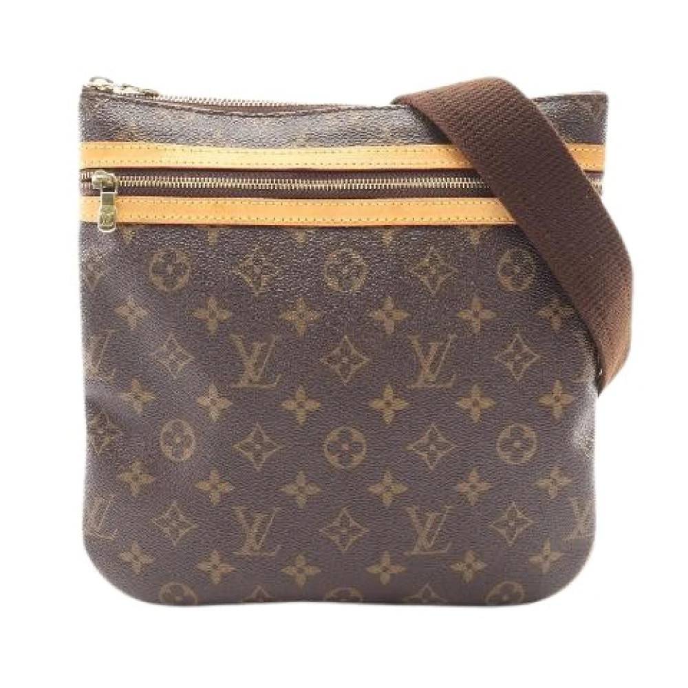 Louis Vuitton Vintage Pre-owned Pochette Bosphore Monogram Skuldertaske - Vintage - Dame - Brun - ONE SIZE - Uld