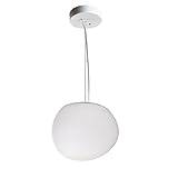 Mjsdjof Pendellampa i vit glaskula, gås varm stenformad ljuskrona, restaurang dekorativ belysning hänglampa, G9/E27, moderna minimalistiska hänglampor för mässhallar