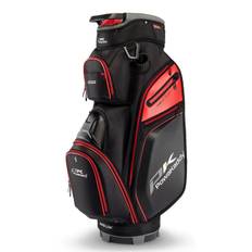 Powakaddy Edge Golf Cart Bag - Gun Metal with Red Trim
