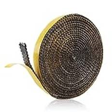 Eldstad Tejp, 3mmx10mmx4m Eldstad Tätningsrep Självhäftande Glasfiber Rep Tätning Packning Vedspis Platt Packning Tejp för Öppen Spis Braskaminer