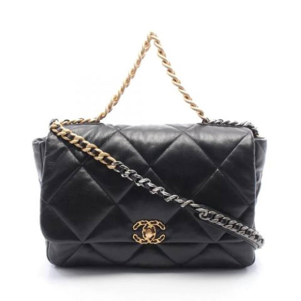 Chanel Vintage Pre-owned Vintage Håndtaske (Skuldertaske) - Vintage - Dame - Sort - ONE SIZE - Uld