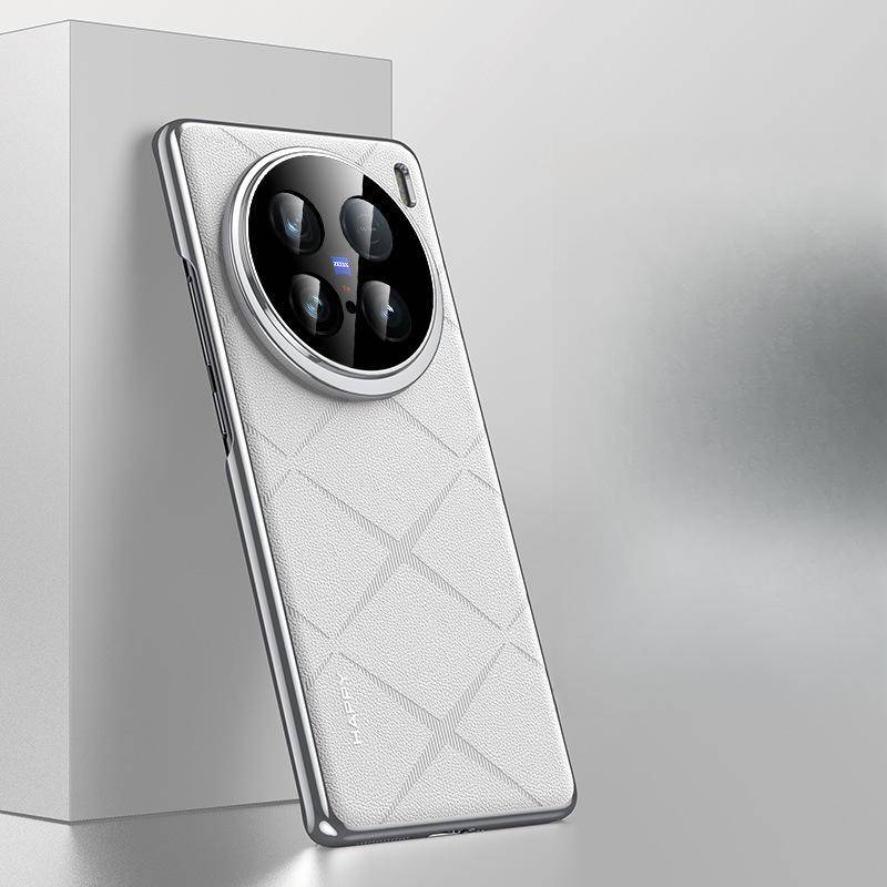 Applicable To Vivox100s Mobile Phone Case X100ultra Business 100pro Lens Full-inclusive Men's Leather Case vivo X100 ultra
