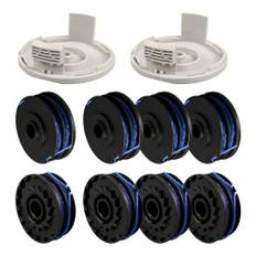YWNYT RAC123 trimmer spole för Ryobi, 1,6 mm x 8,3 m ersättningstrimmerspole för Ryobi RLT4027, RLT4125, RLT5027, RLT6030, RLT5127, RLT6130 (8+2)