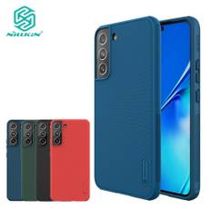 Nillkin Super Frosted Shield Pro-fodral för Samsung Galaxy S22 Plus S22+ telefonfodral Anti-fingeravtryck Stötsäkert skal Samsung S22 Plus röd