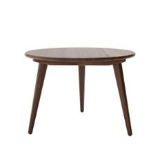 Carl Hansen - CH008, Oljad Valnöt, Ø 78 cm - Höjd 53 cm - Sofaborde - Hans J. Wegner - Træ farvet - Træ