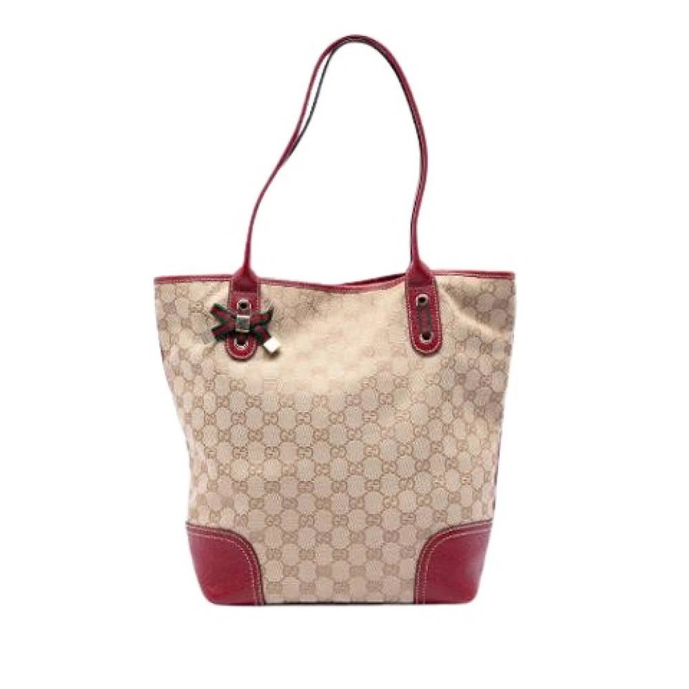 Gucci Vintage - Pre-owned Canvas Tote Bag Vintage - Dam - ONE Size - Läder