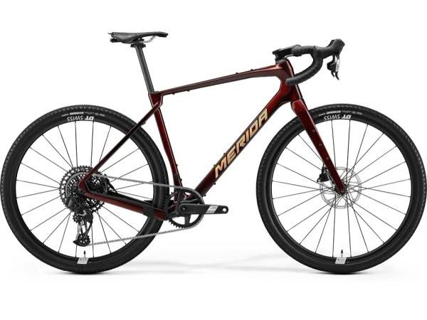 Merida Silex 8000 gravelcykel carbon elegant wildberry/gold - Cykelstørrelse Medium