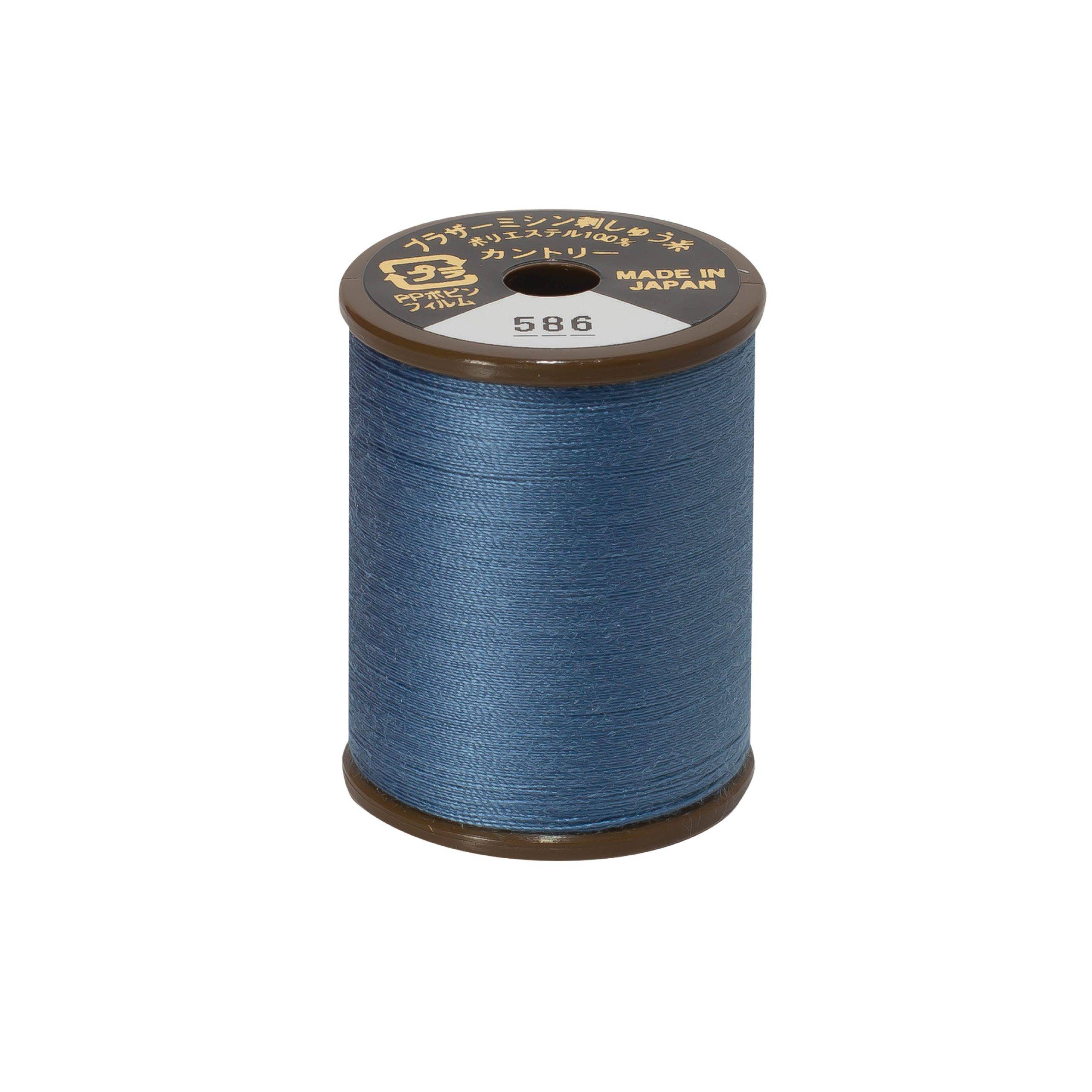 Brother mat-finish broderitråd - 586 Blå