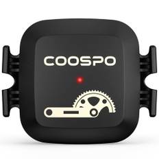 COOSPO Kadenssensor eller trådlös cykelhastighetssensor med Ant+-anslutning och IP67 vattentät Bluetooth, kompatibel med Strava/CoospoRide/Adidas/Rouvy/OpenRider cykelmätare